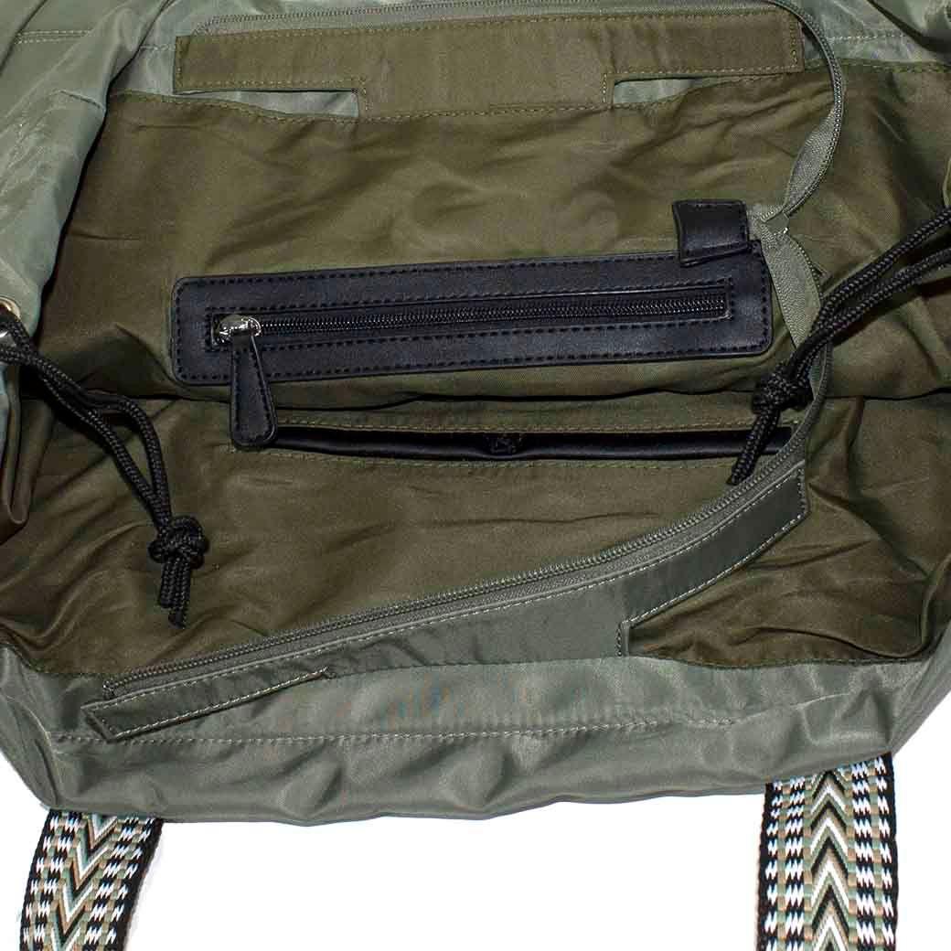 Bolso Mochila De Viaje Verde-3