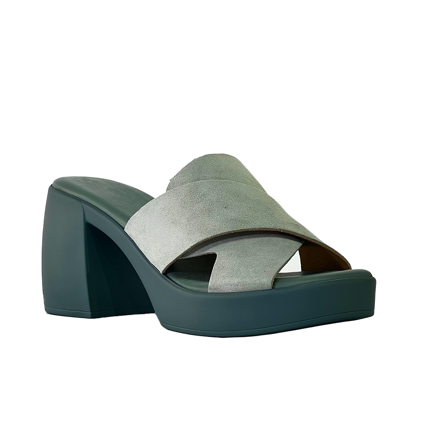 Sandalia Plataforma Reno 985 Mujer Verde Mailea-1