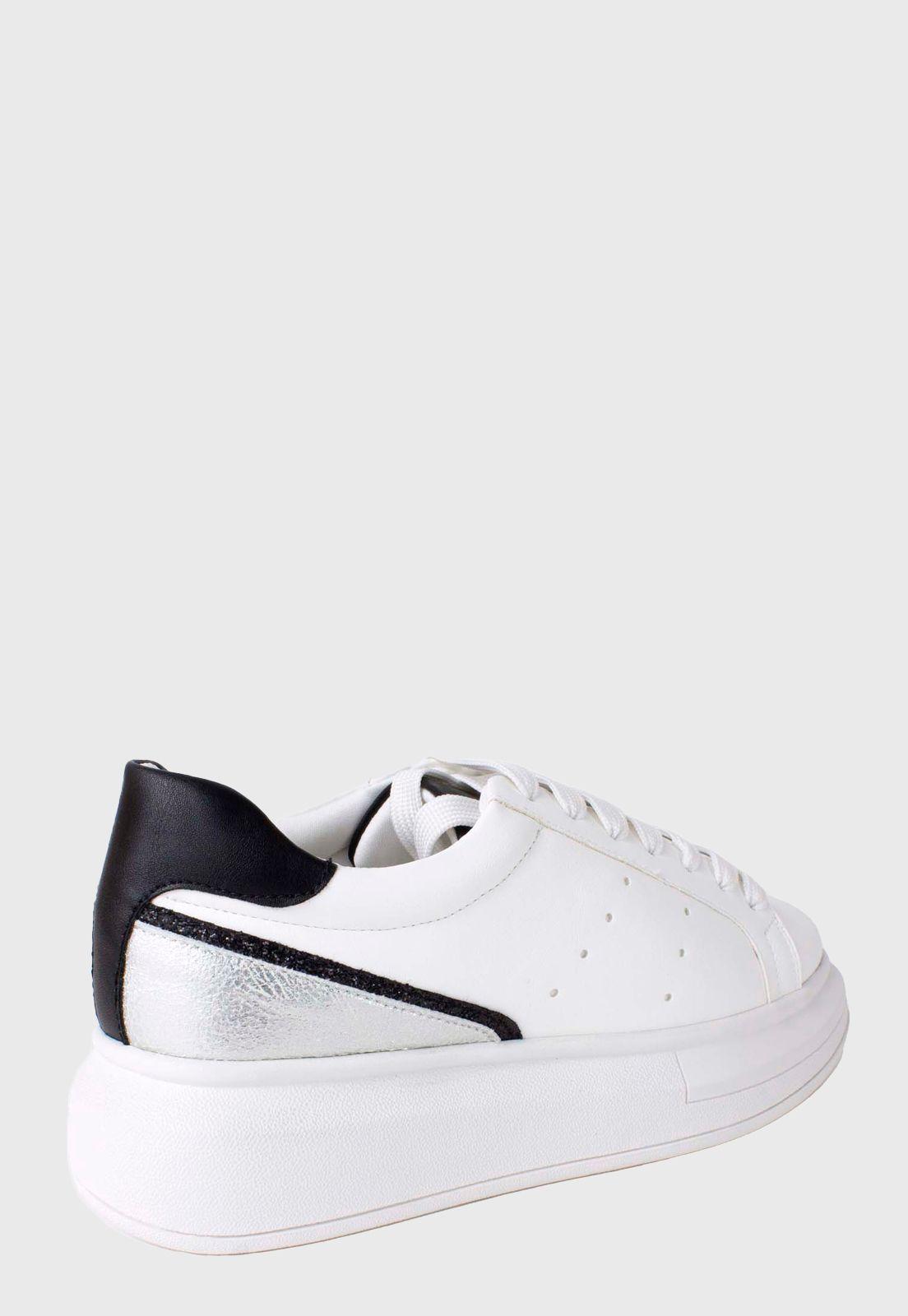 Zapatilla Talon Con Vivo Blanco-2