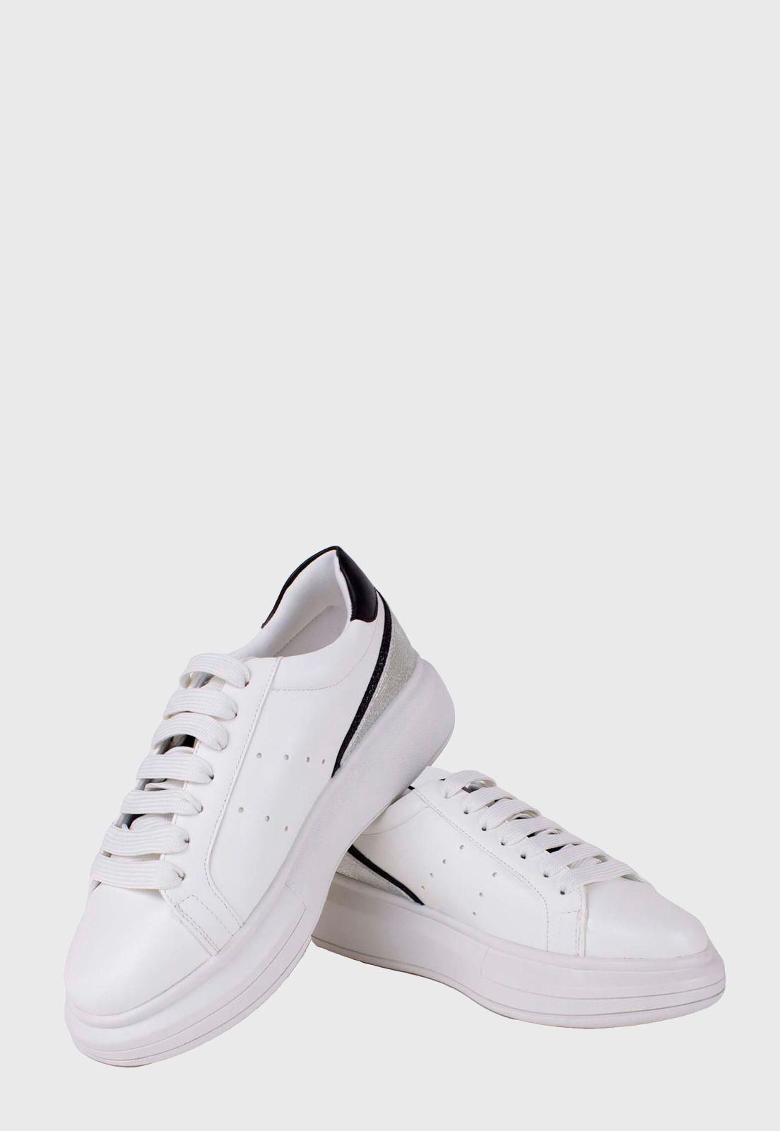 Zapatilla Talon Con Vivo Blanco-3