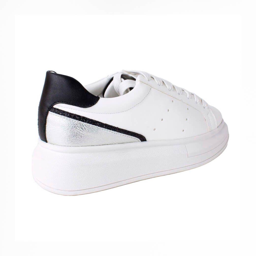Zapatilla Talon Con Vivo Blanco-2
