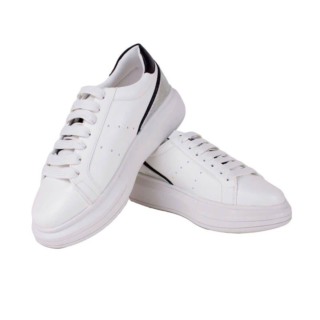 Zapatilla Talon Con Vivo Blanco-3