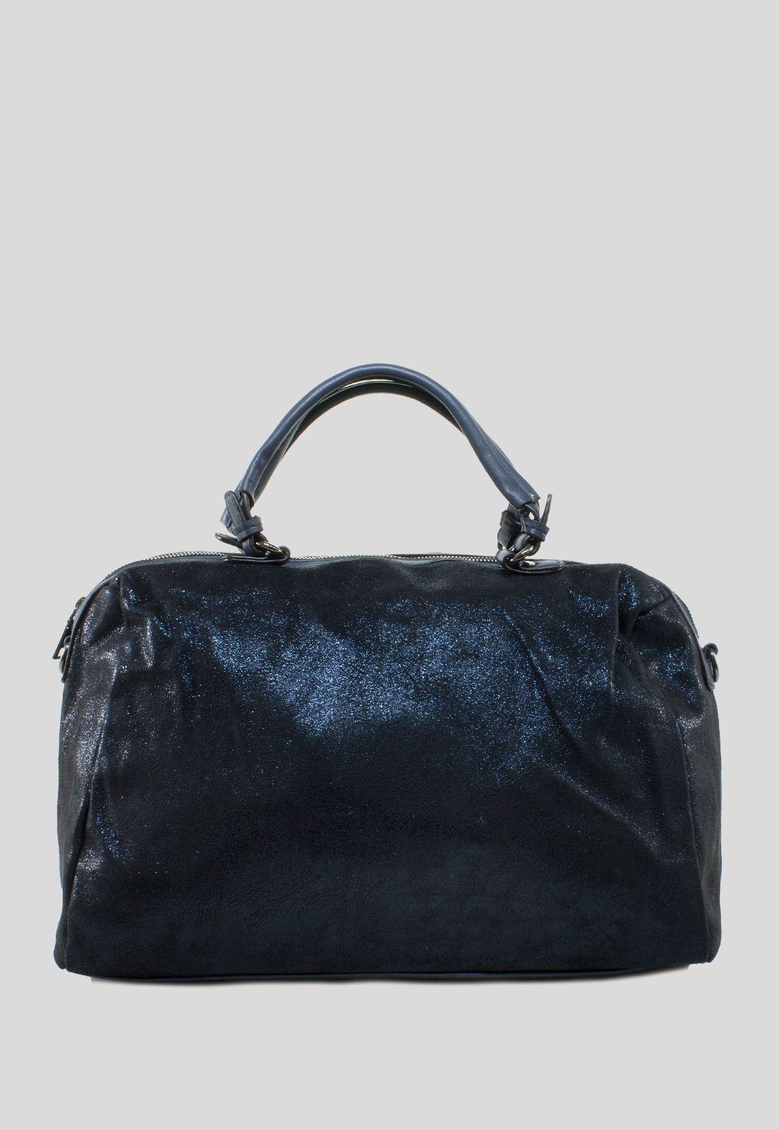 Cartera Mediana Bauletto metal Azul-0
