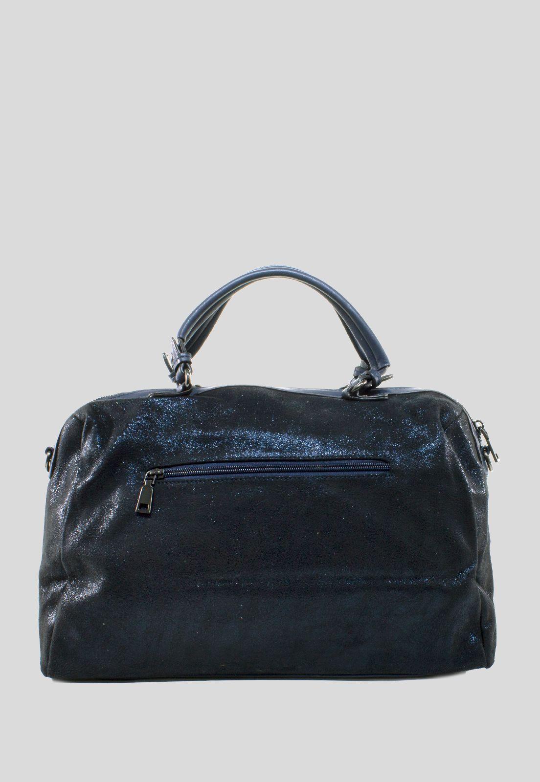 Cartera Mediana Bauletto metal Azul-2