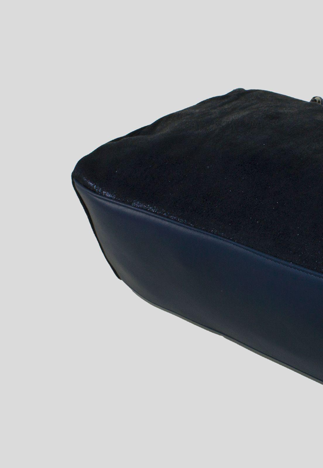 Cartera Mediana Bauletto metal Azul-4