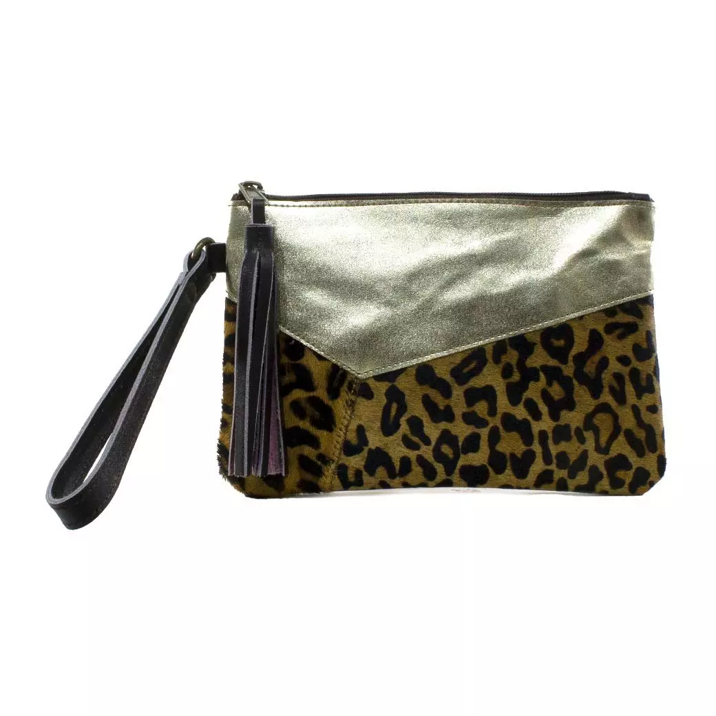 Portacelular Cuero Bimaterial Leopardo-0