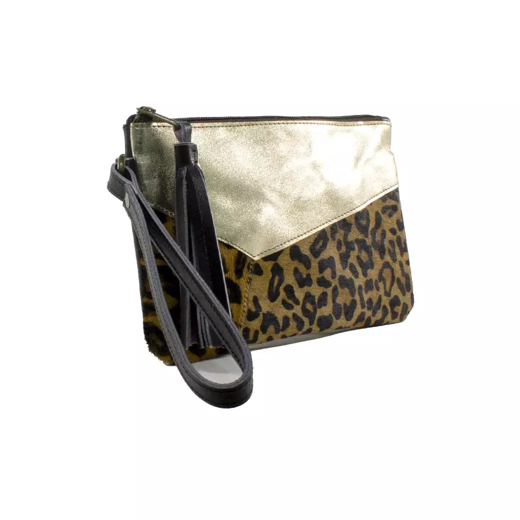 Portacelular Cuero Bimaterial Leopardo-1