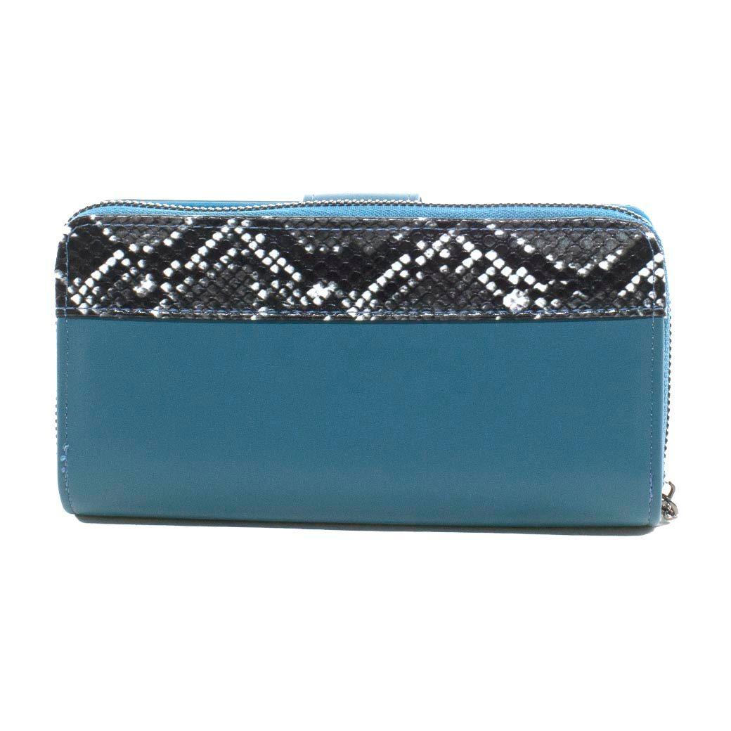 Billetera grande franja piton Petroleo-2