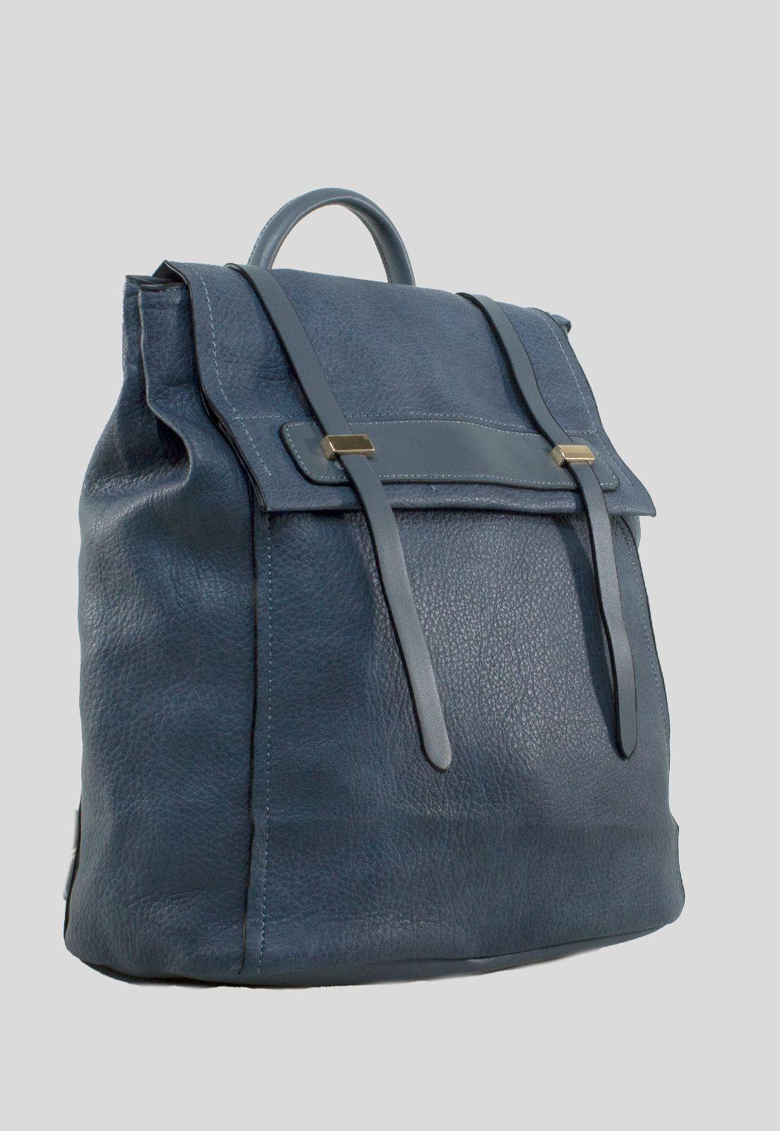 Mochila Grande 2 Lazos Celeste-1