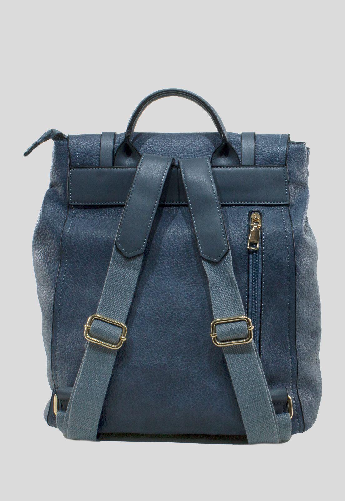 Mochila Grande 2 Lazos Celeste-2