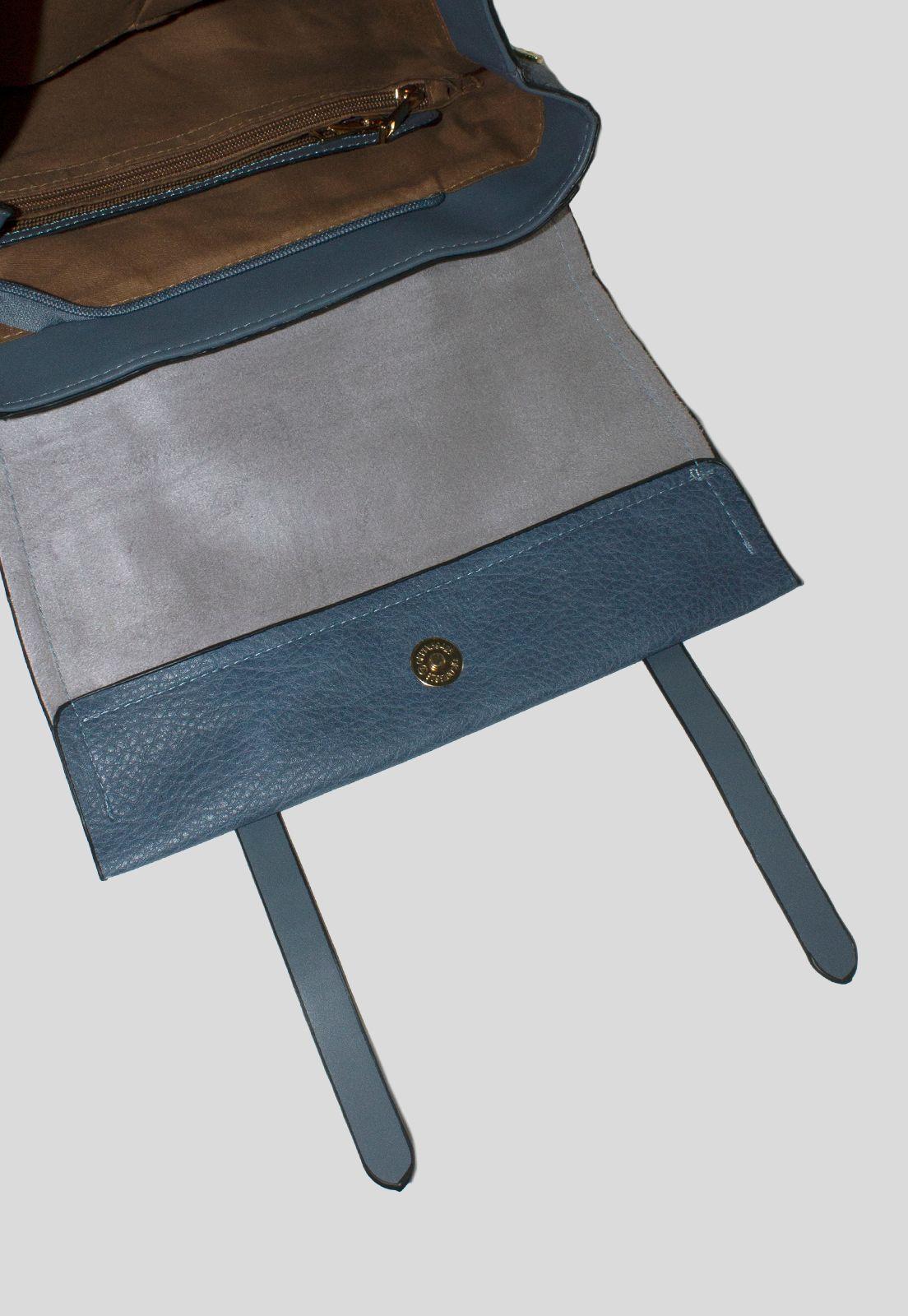 Mochila Grande 2 Lazos Celeste-3