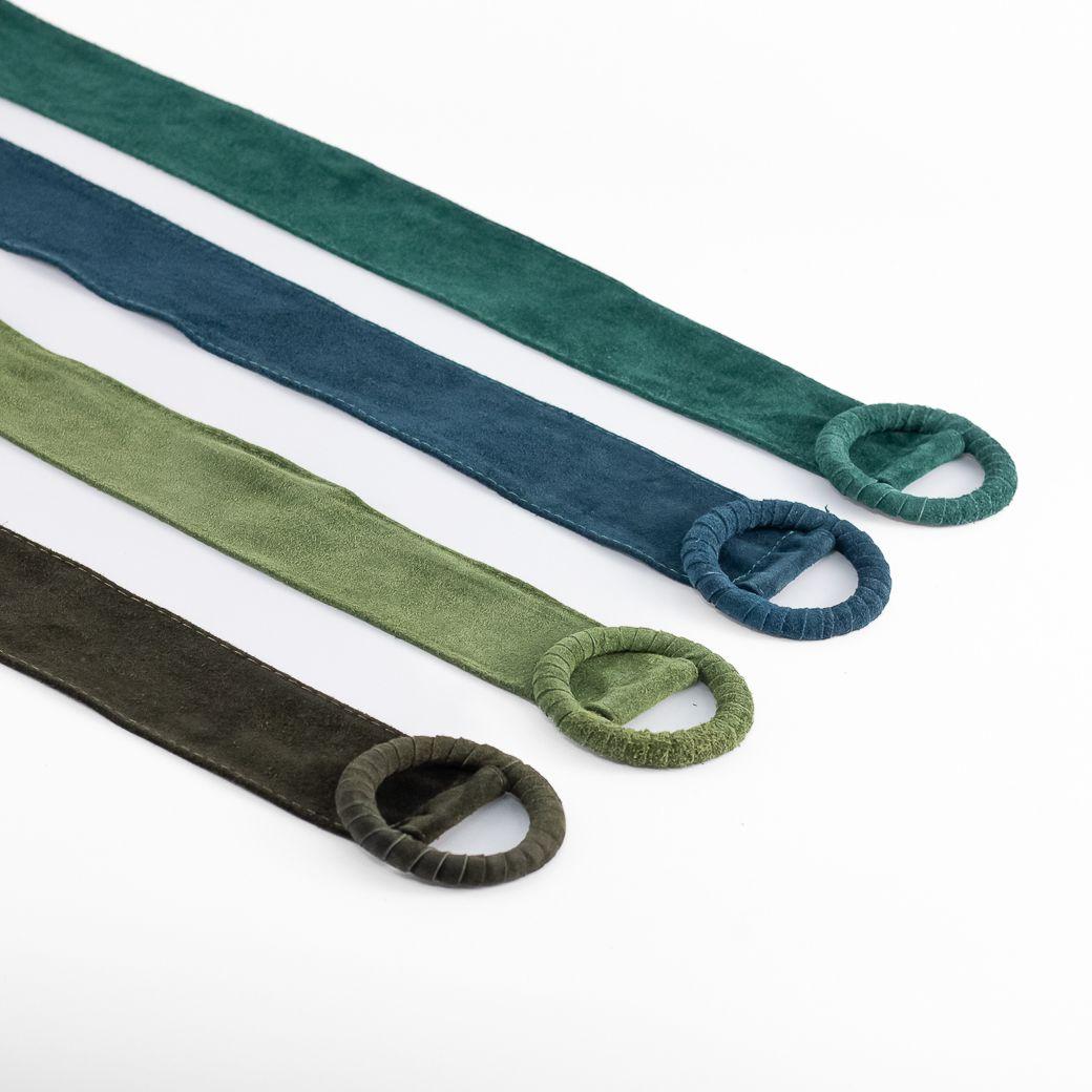 Cinturón Reno Hebilla Forrada Mujer Verde Mailea-3