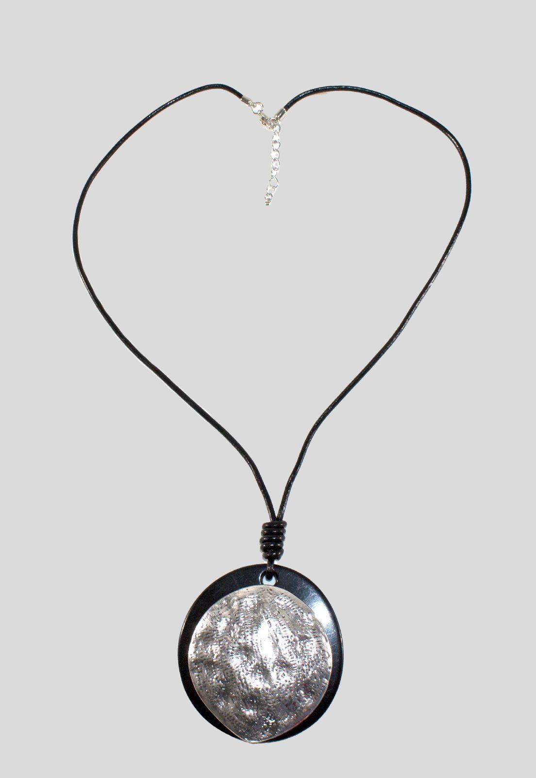 Collar Metal C/Placa Metal Negro-0