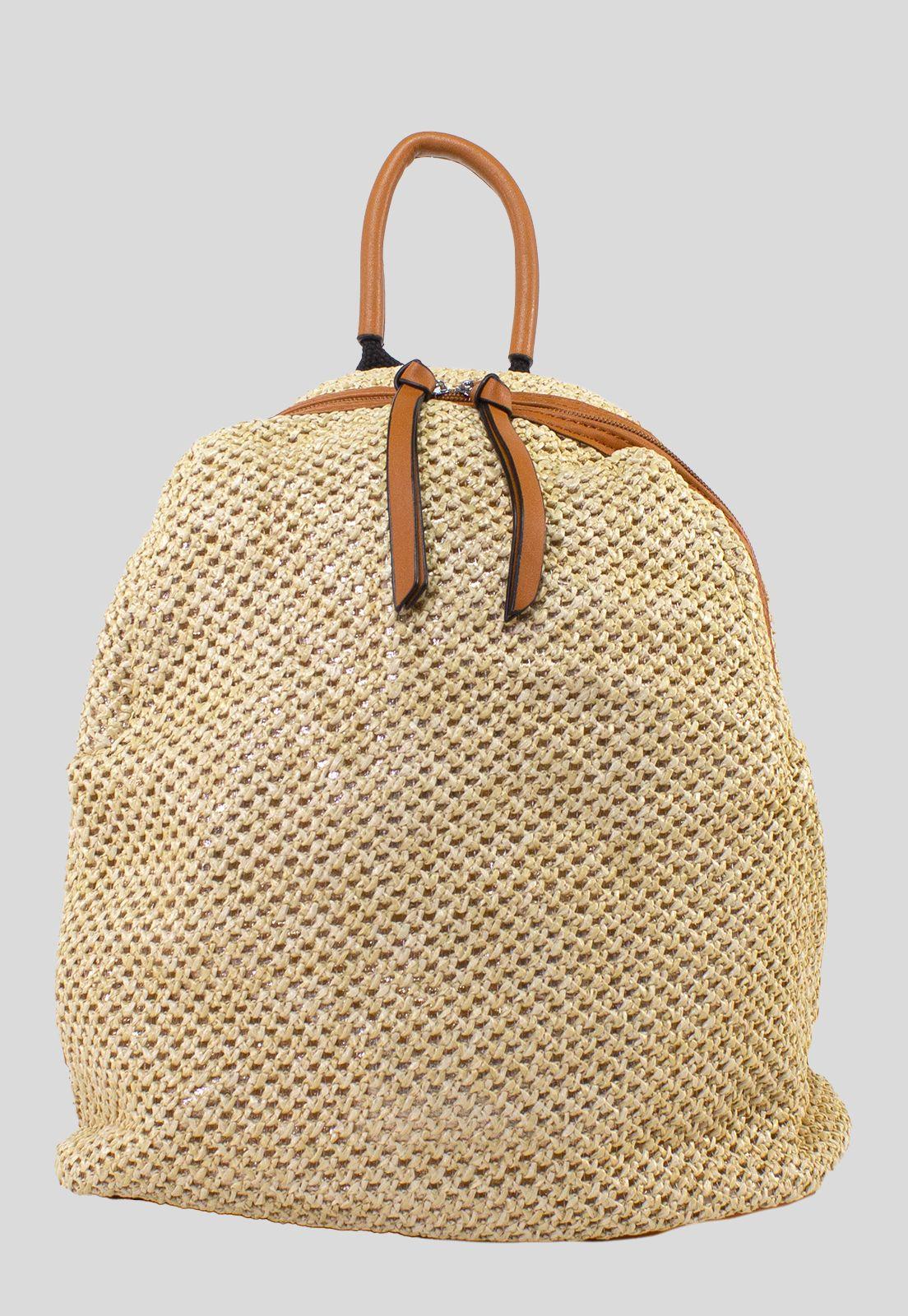 Mochila Full Rafia Khaki-0