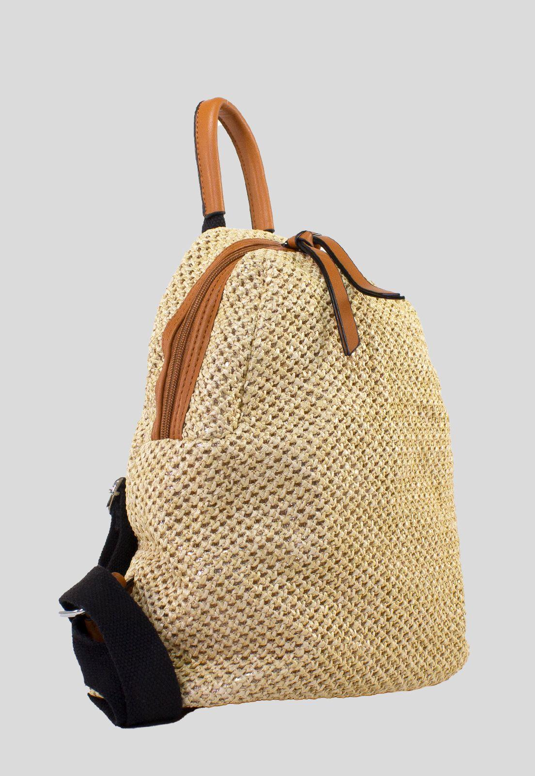 Mochila Full Rafia Khaki-1