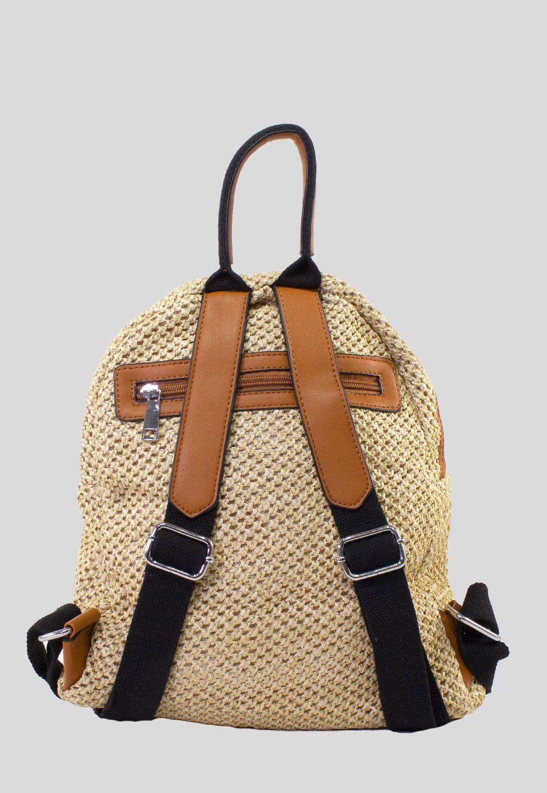 Mochila Full Rafia Khaki-2