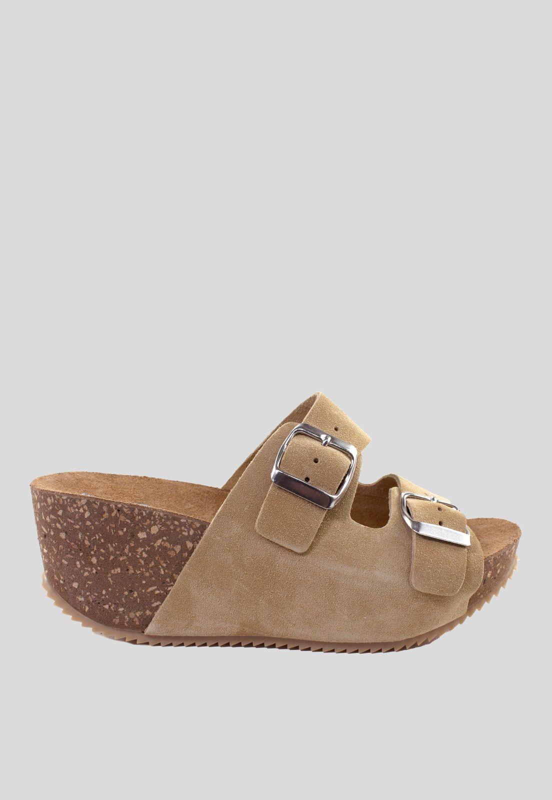 Sandalia Reno 2 Hebillas Beige-1
