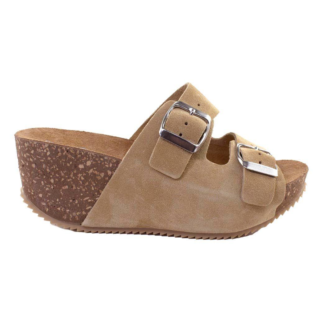 Sandalia Reno 2 Hebillas Beige-1