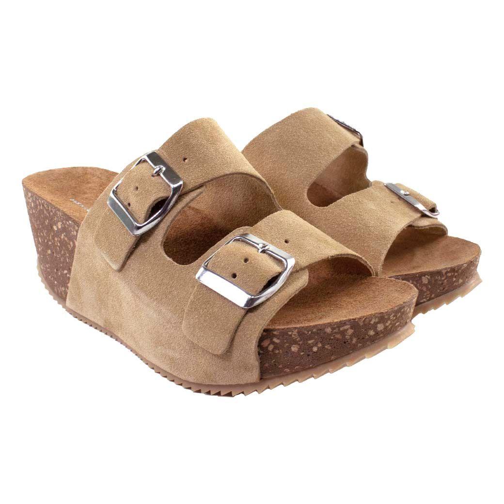 Sandalia Reno 2 Hebillas Beige-3