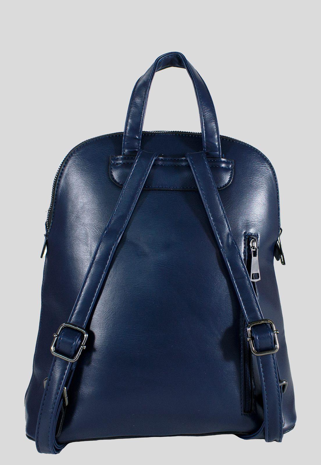 Mochila Bolsillo Acolchada Azul-2