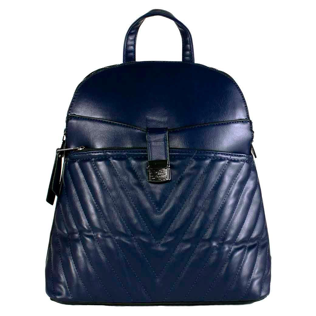 Mochila Bolsillo Acolchada Azul-0