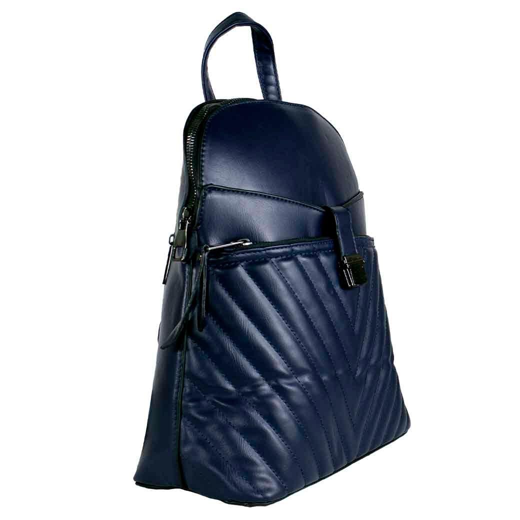 Mochila Bolsillo Acolchada Azul-1