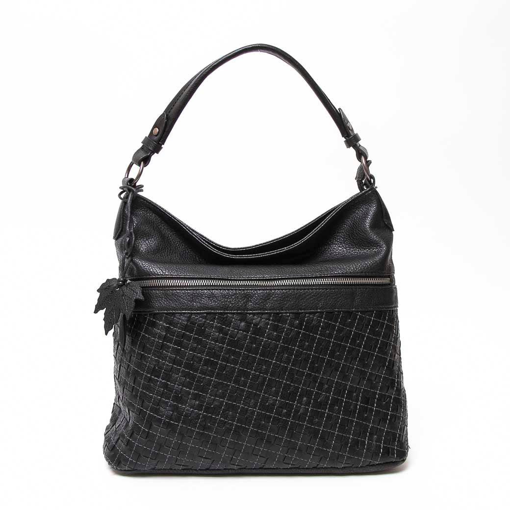 Cartera Entrelazada Negro-0