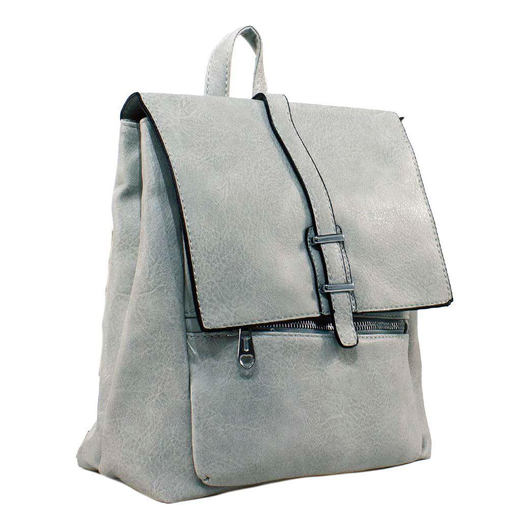 Mochila Con 2 Pasadores Gris-1