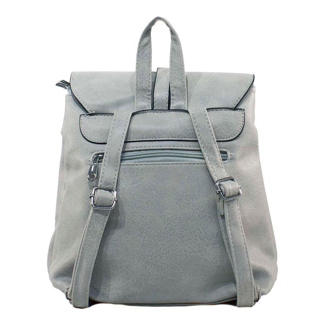 Mochila Con 2 Pasadores Gris-2