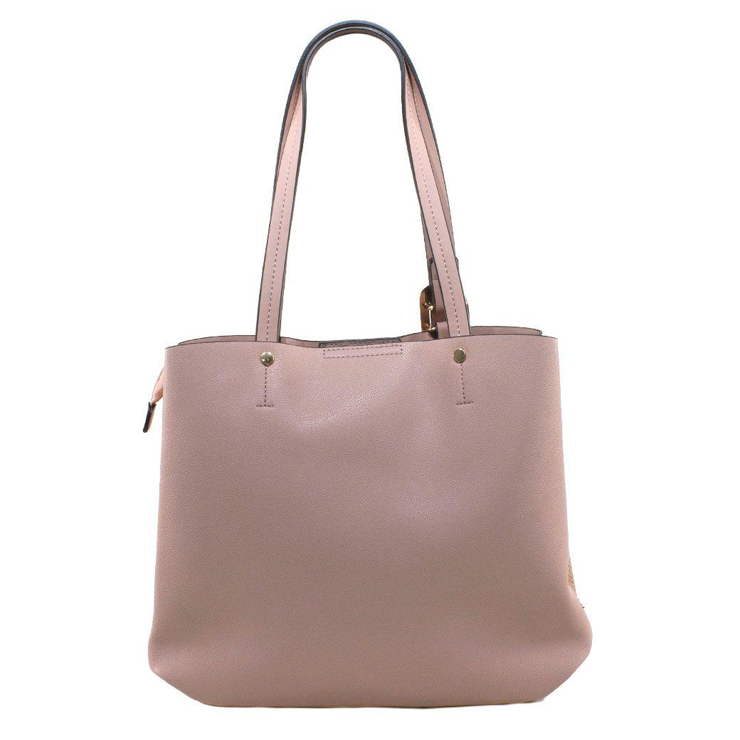 Cartera C/Faja Piton Rosado-2