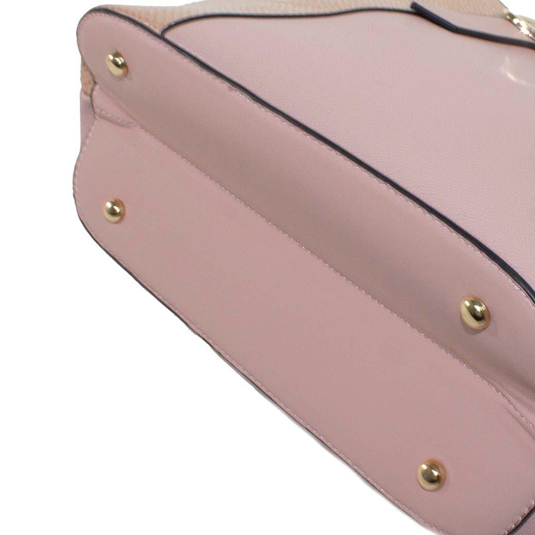 Cartera C/Faja Piton Rosado-4