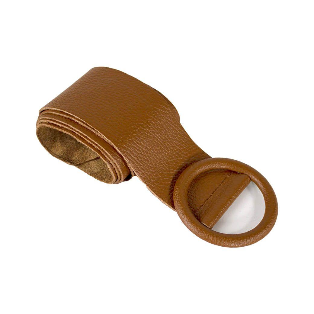 Cinturon Cuero Faja Tostado-2