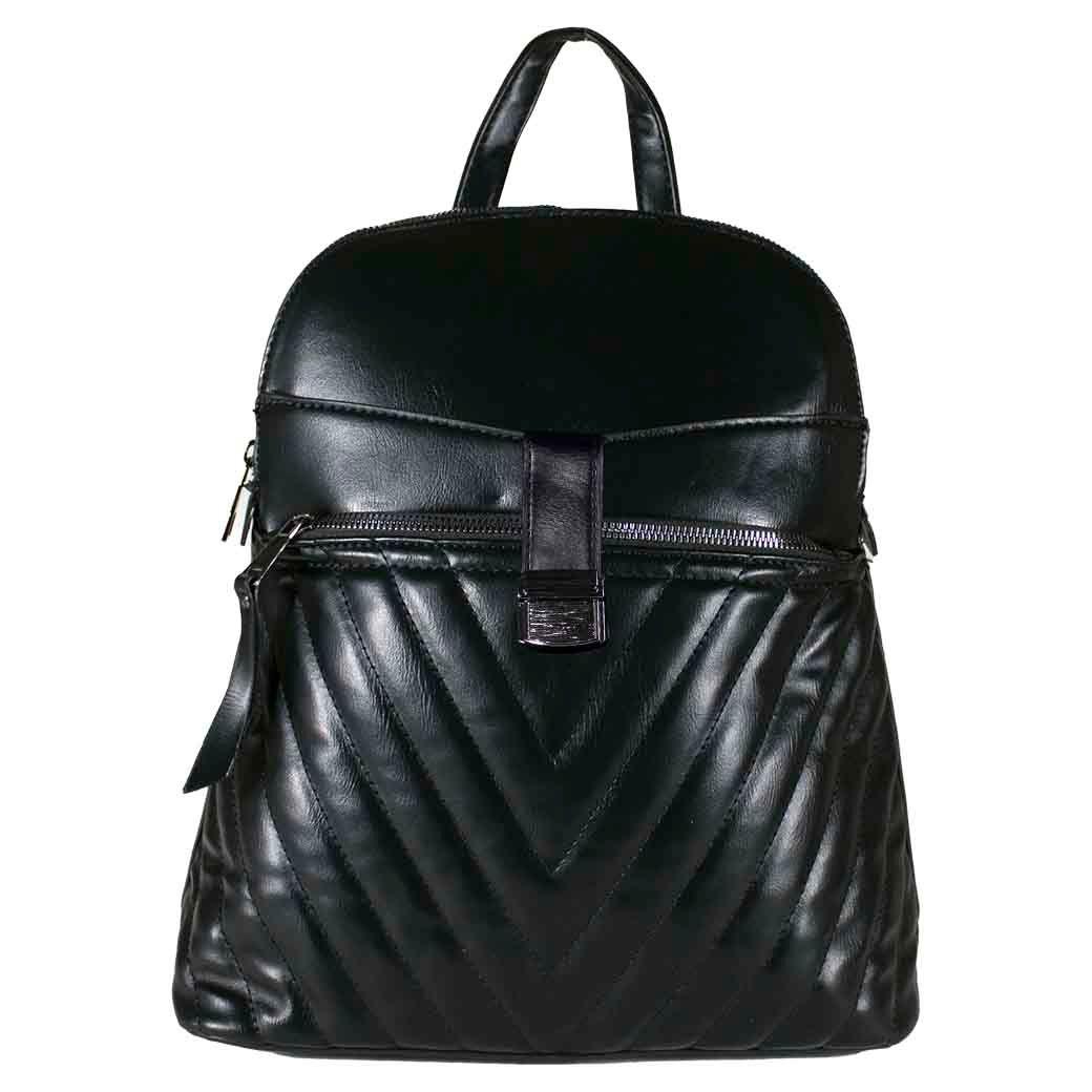 Mochila Bolsillo Acolchada Negro-0