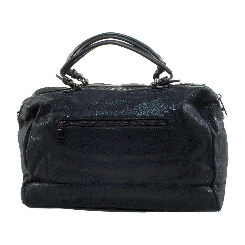 Cartera Mediana Bauletto metal Negro-2