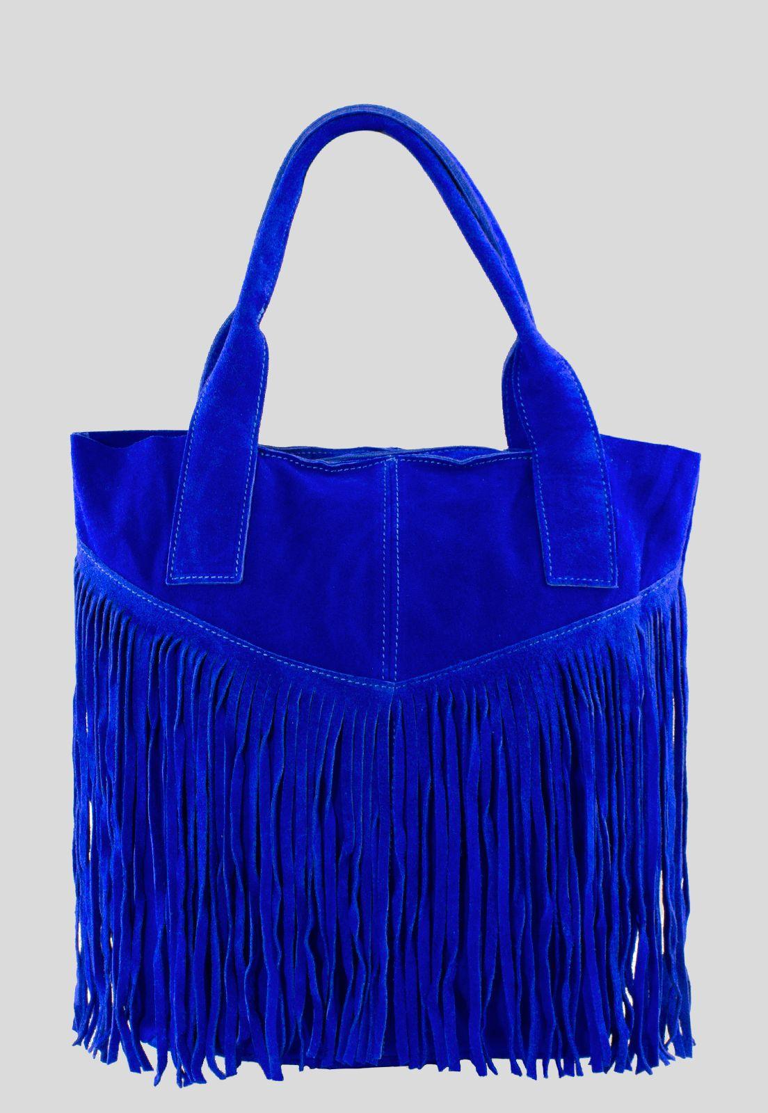 Cartera Reno Full Flecos Azul Rey-0