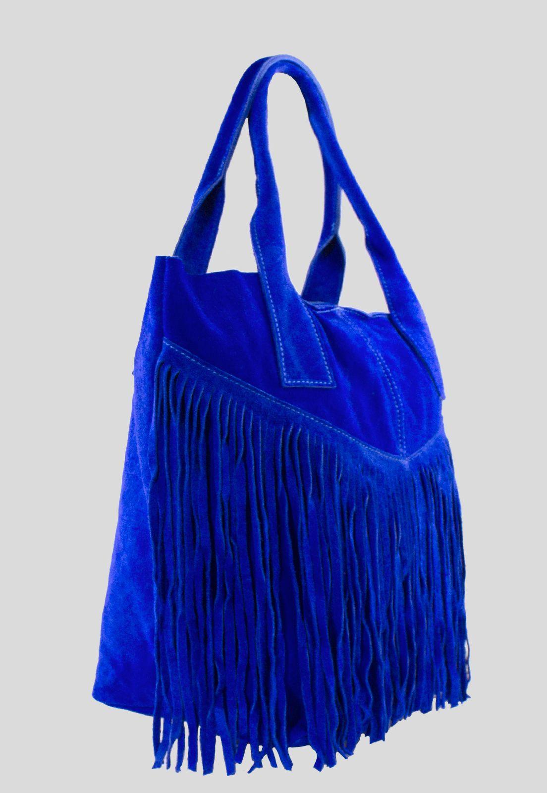 Cartera Reno Full Flecos Azul Rey-1