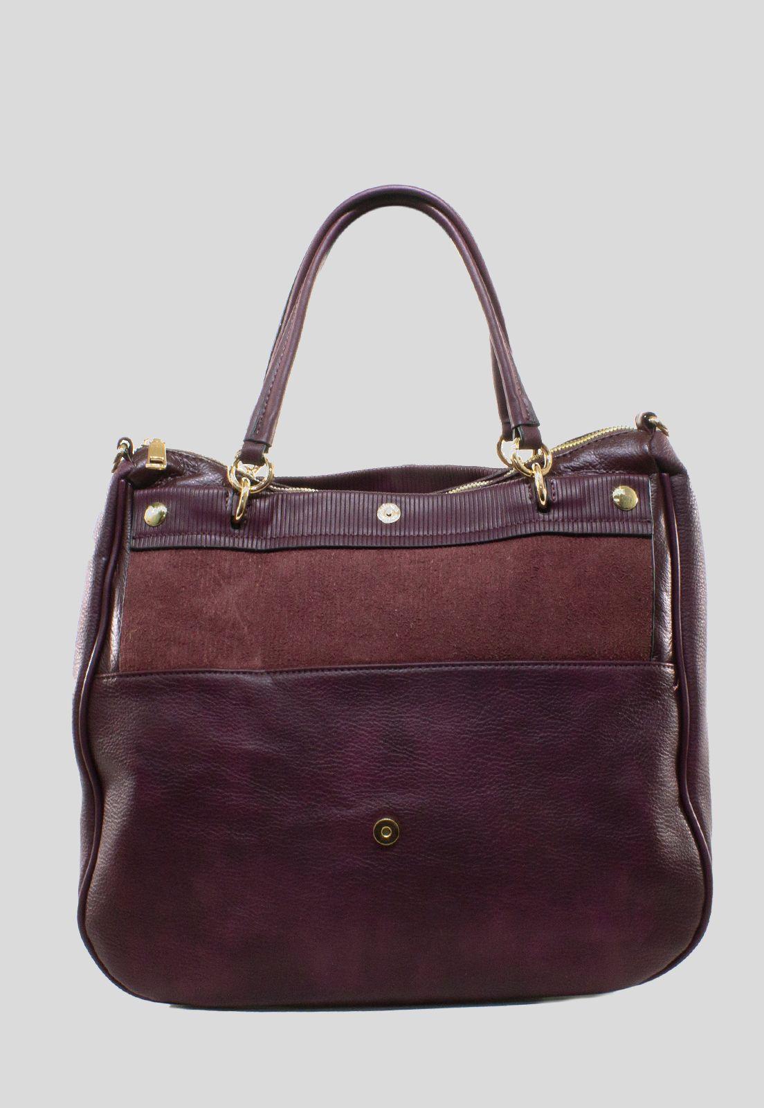 Cartera Grande Plegable Burdeo-2
