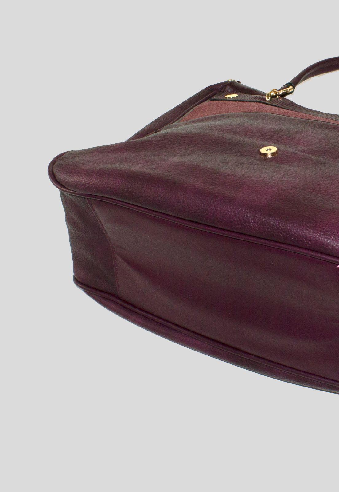 Cartera Grande Plegable Burdeo-4