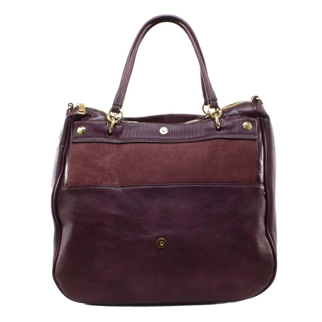 Cartera Grande Plegable Burdeo-2