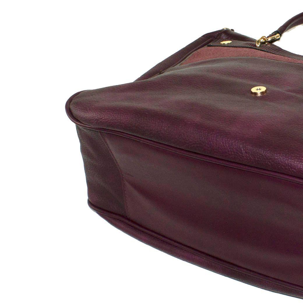 Cartera Grande Plegable Burdeo-4