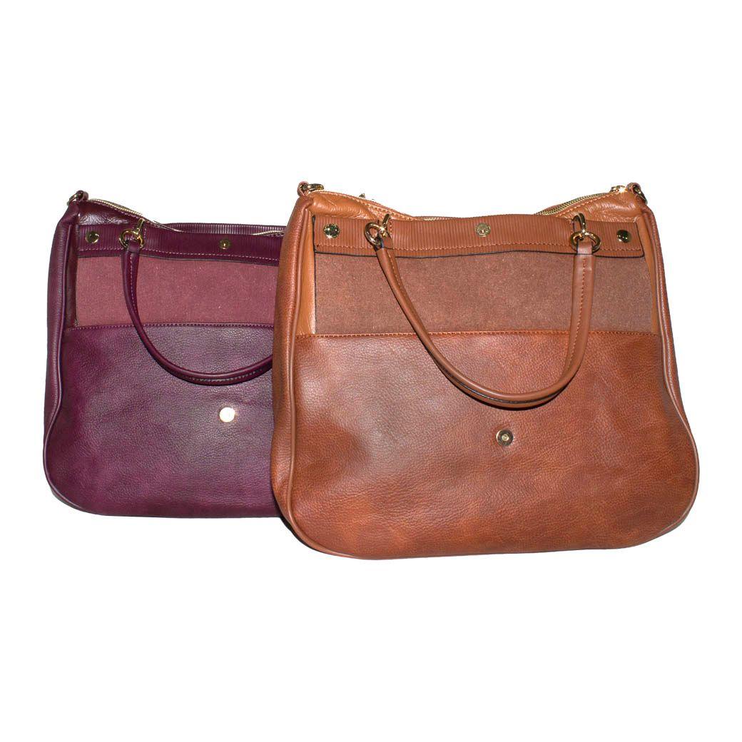 Cartera Grande Plegable Burdeo-5