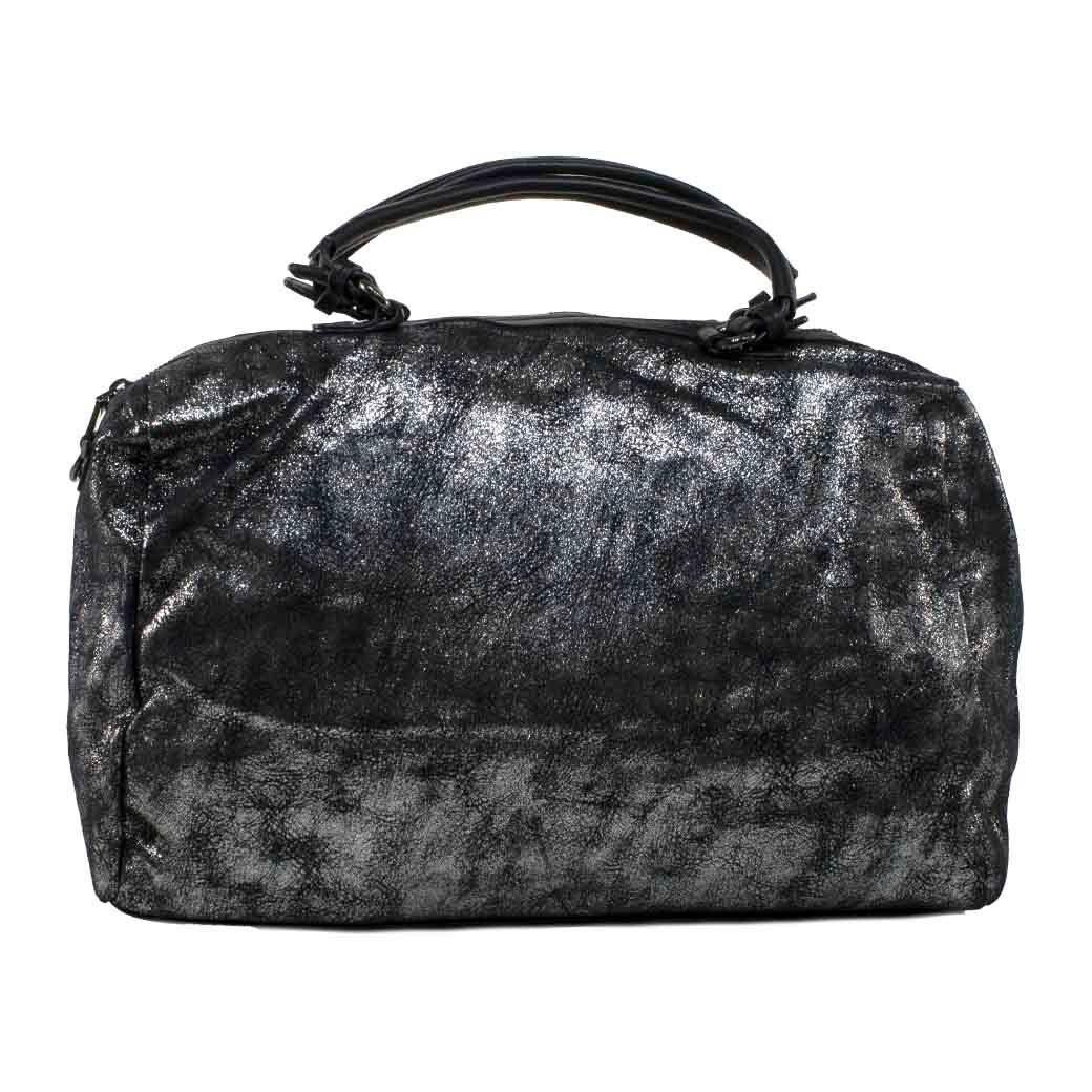 Cartera Mediana Bauletto metal Asfalto-0