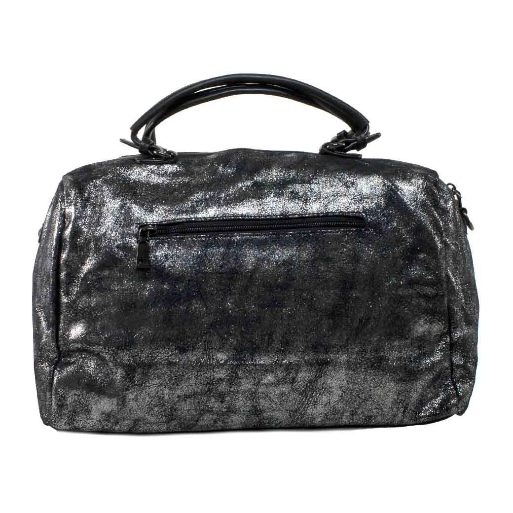 Cartera Mediana Bauletto metal Asfalto-2