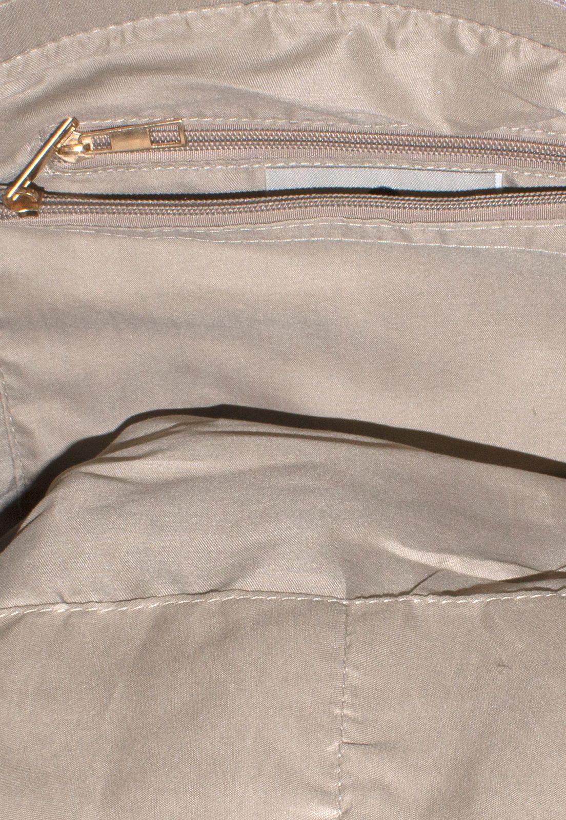 Cartera Con Lazo Y Placa Beige-3