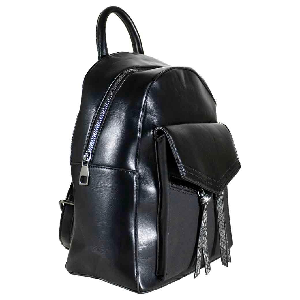 Mochila Rigida 2 Cierres Negro-1