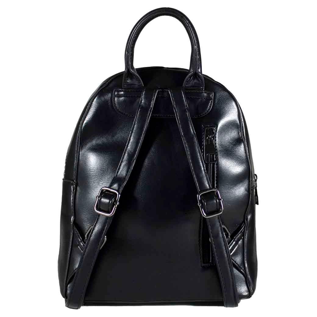 Mochila Rigida 2 Cierres Negro-2