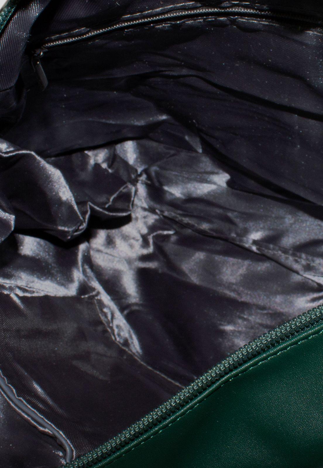 Cartera Grande Lazo Cebra Verde-4