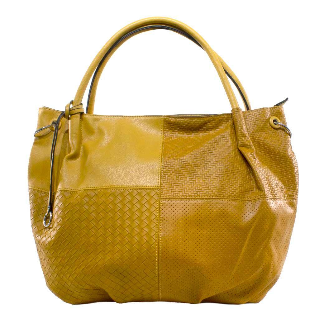 Cartera Patchwork Amarillo-0