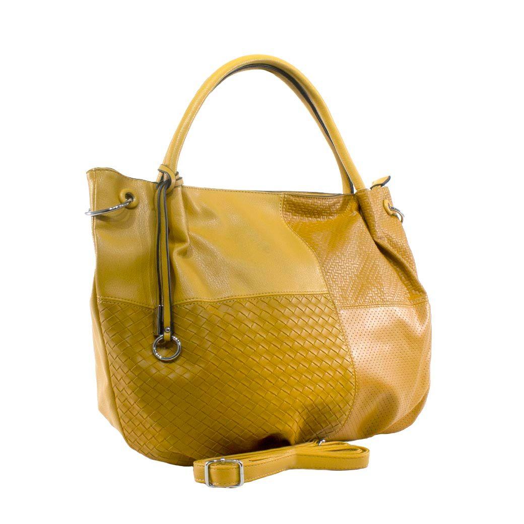 Cartera Patchwork Amarillo-1