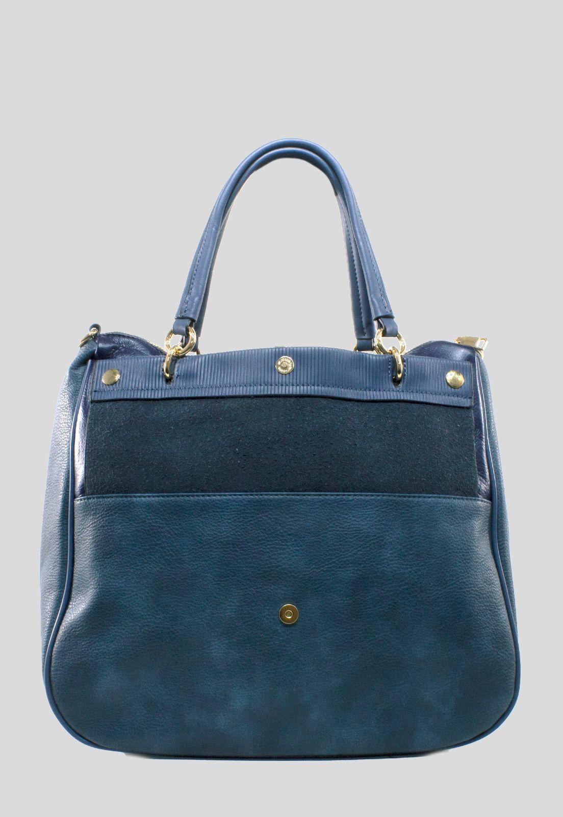 Cartera Grande Plegable Azul-2